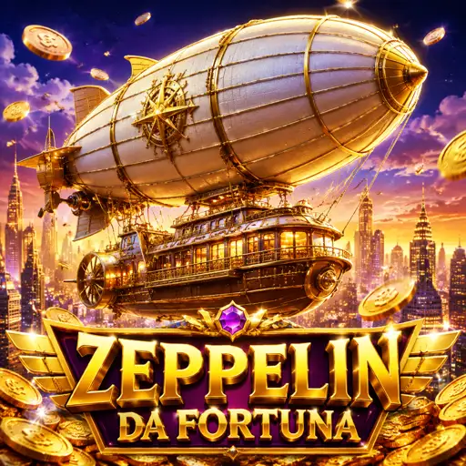 Dirigível do Zeppelin subindo lentamente com o multiplicador