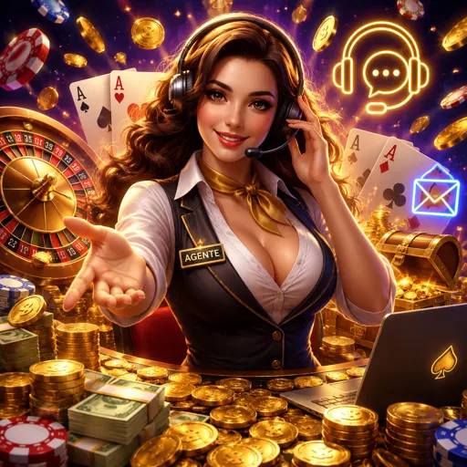 Gerente dedicado do Clube VIP do 38R atendendo jogador em português pelo chat